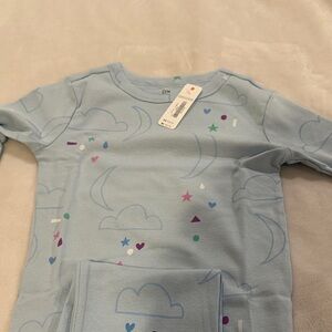 Gymboree Blue Kids Pajama Set with Colorful Patterns
